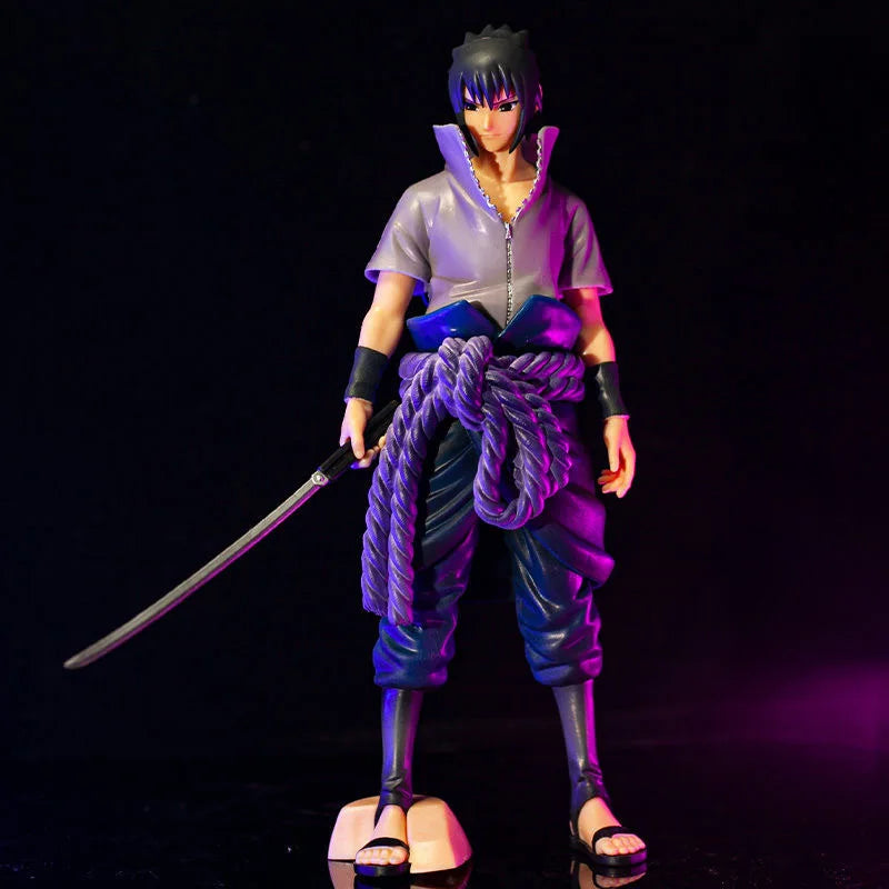 Anime Naruto Model Uchiha Sasuke Akatsuki PVC Statue Collectible