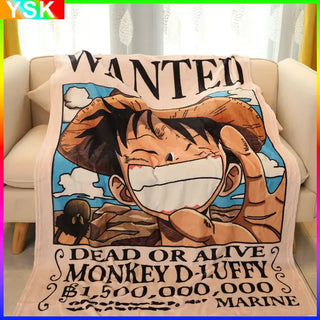 Printed One Piece Anime Cover Blanket