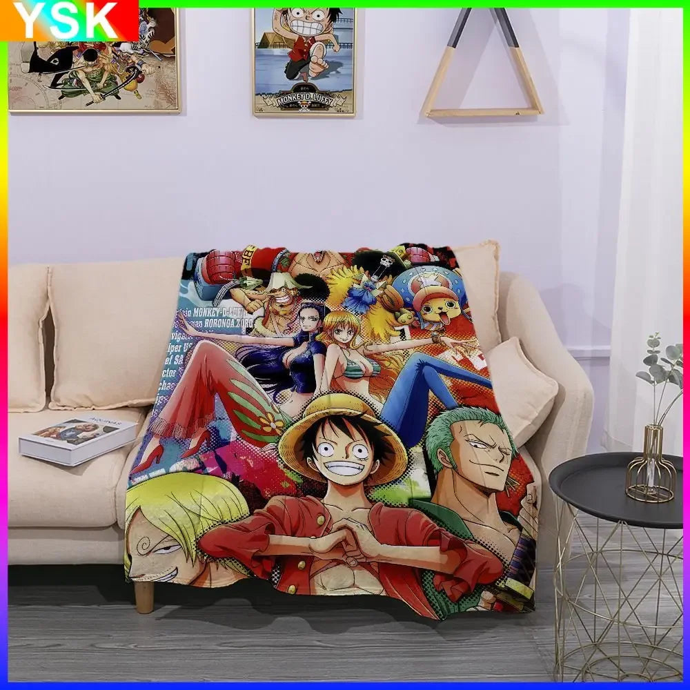 Printed One Piece Anime Cover Blanket